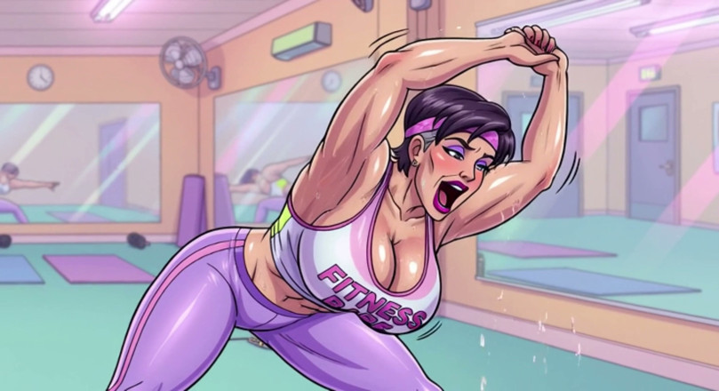 AI Porn: Sweaty Stretching Animations