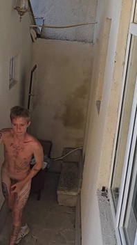 Backstage Caught a Guy with a Big Dick Looking at Me and Jerking off, Deepthroat Blowjob and Anal Fuck Part 1
