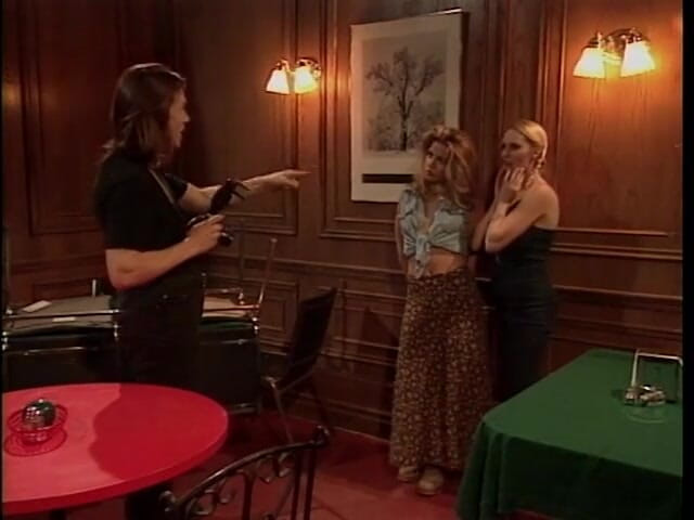 3 Bangers: Camera guy gets his cock sucked by two slutty chicks...