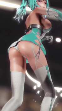 Saint Louis Hentai Undress Dance Azur Lane Wiggle Wiggle Big Boobs Mmd 3D Clear Blue Hair Color Edit Smixix