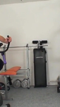 The girl does gymnastics in the room and the dirty old man shows him his cock and fucks her # 2