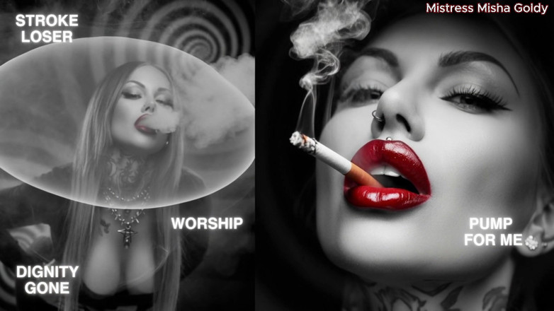 Goddess Misha Goldy: Fumează-ți slăbiciunea