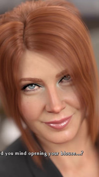 Redhead MILF Uses Tits on Girl Dick -having a Hard Time #9 - Animated Futa Game