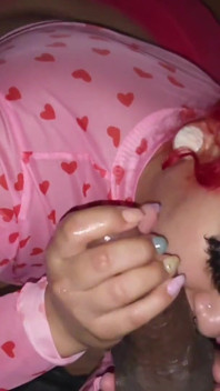 Szczęśliwa dziewczyna Candy Got Cake Daje najlepsze niechlujstwo jebanie sex oralny
