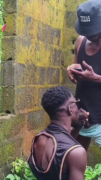 After a Long While Ebony Decided to Try My Huge Dick as I Fuck Him Real Good in an Abandoned Building