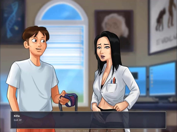 Cartoon Play: Summertime saga part 221 - bitch moan and orgasms