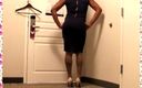 Sissy Housewife: Sissy sekreterare klär sig för arbete