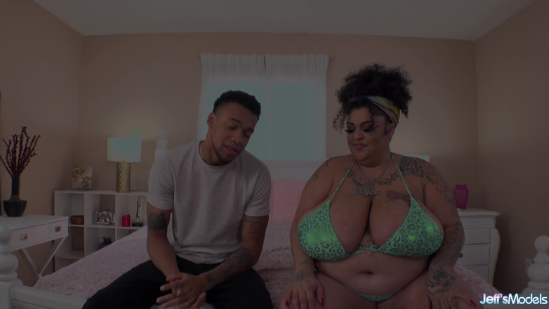 Jeff's Models: BBW Ruby Monroe Makes a Black Stud Cum on Her...
