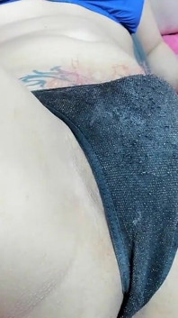 Look at Me Wetting Her Thong with My Precum Until I Cum