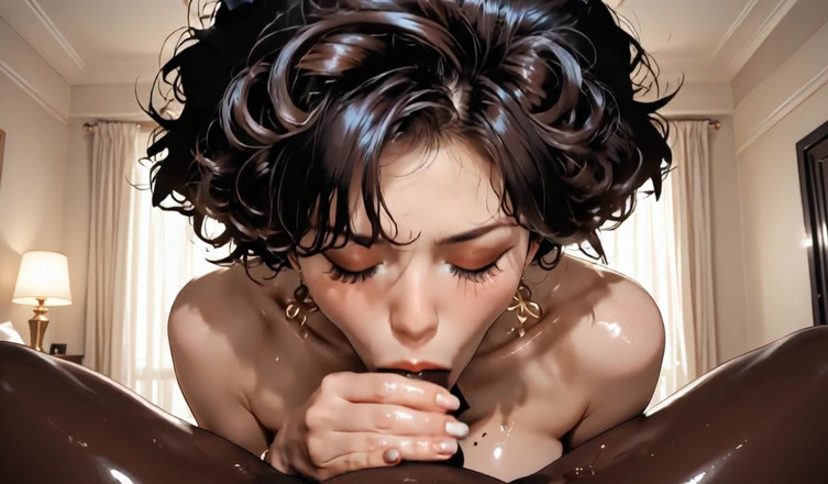 Sdanimacionescol: Cewek seksi rambut cokelat ini lagi asik nyepong kontol kaya...