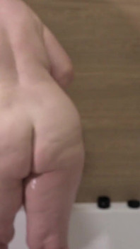 My Mature Chubby Wife Takes a Shower and the Camera Watches. Big Butt and Big Boobs. PAWG.