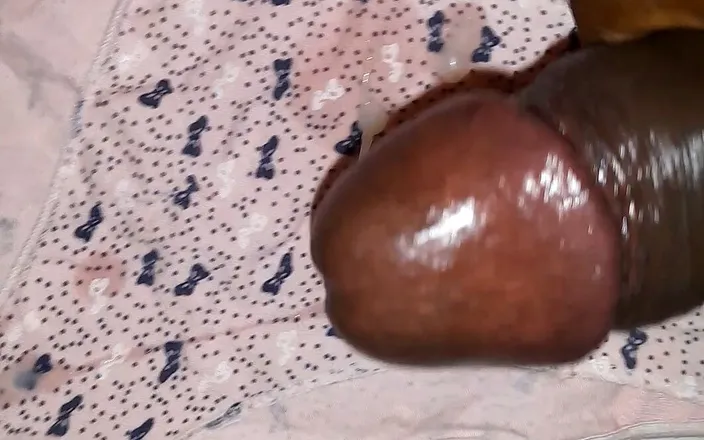 Black guy: Cumshot on her panties scene 3