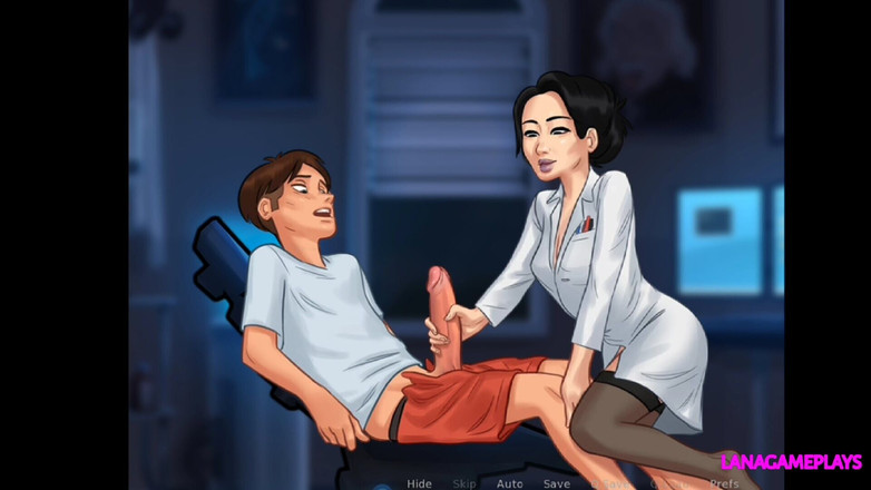 Lana Game plays: Summertime Saga #104 - 정액을 원하는 미시 교사 핸잡