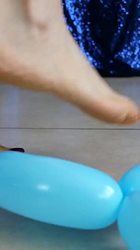 Smushed Harshly by My Classy Bare Feet in Red Toenail Polish Ita