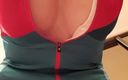 Froilein P: Red Leggings Wetting When Squatting Over You