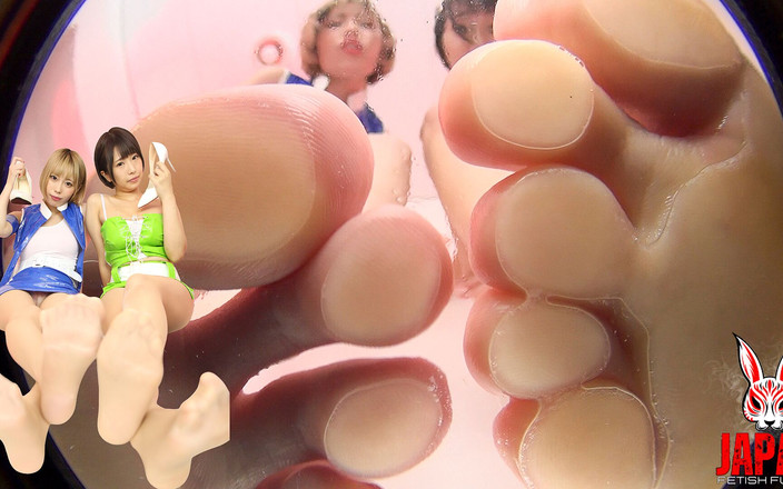 Japan Fetish Fusion: あなたは彼らのヒールを奪った、大津亜栖と川名美鈴――汗ばんだ足だけがあなたの唯一の空気だ。