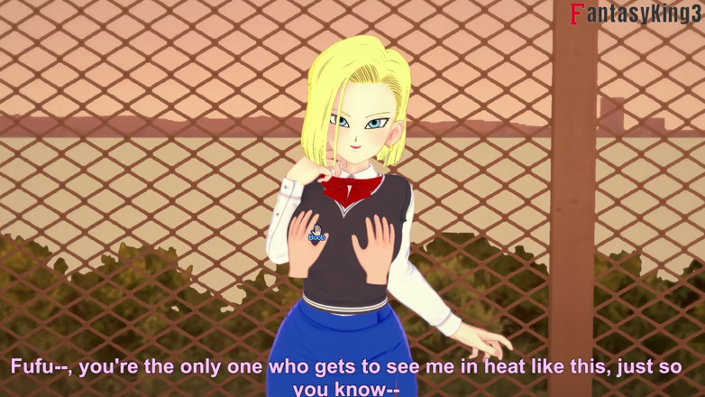 Fantasy king: Android 18 vstupuje na vysokou školu, aby pokračovala v šukání Gohan - Série Dragon...