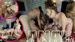 POV - Newbie Swinger Anal Gangbang Party - Tilly and Kora