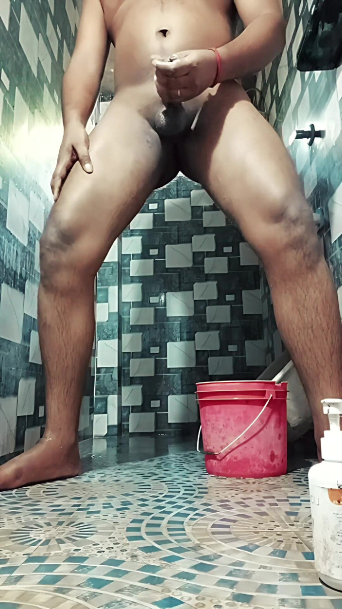 Sanat04: Sanat Village Boy Bathroom Handjob