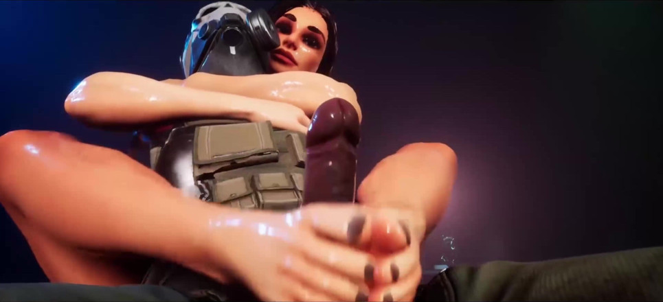 Alita: Wild Life Soldier Getting a Femdom Footjob