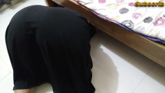 Aria Mia: Desi Stepmom gets stuck while sweeping under the bed when...