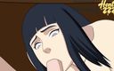 Hentai ZZZ: Hinata suce la bite de Sasuke dans le bureau de...