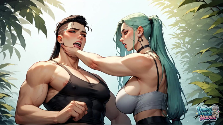 Femboy Hentai Haven: This Horny Femboy Slut Needs a Jungle Orgasm with a...