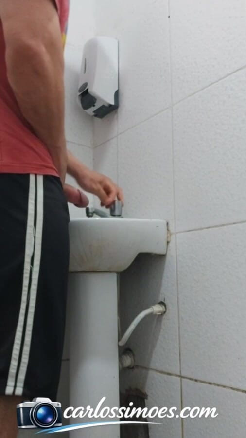 Carlos Simoes: Brazilian Carlos Simões-well-endowed and Hung-peeing and Showing off His Huge,...