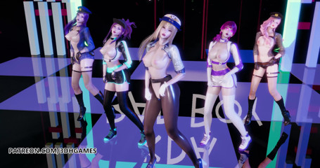 3D-Hentai Games: Red Velvet - Bad boy strip dance, Ahri, Akali, Kaisa, Evelynn,...