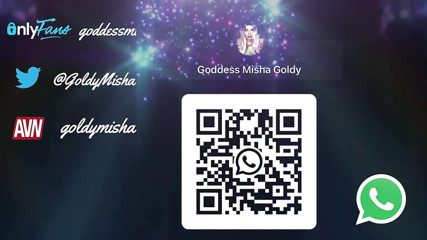 Goddess Misha Goldy: 你准备好今天为我变得更愚蠢了吗？闻！