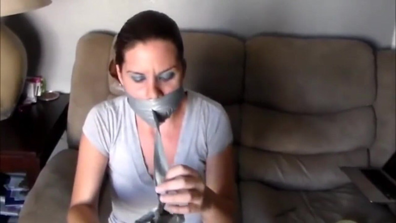Selfgags classic: Sock stifled gag talk!