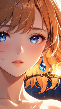 Ember Kiss: uma bela jovem iluminada por uma pequena chama