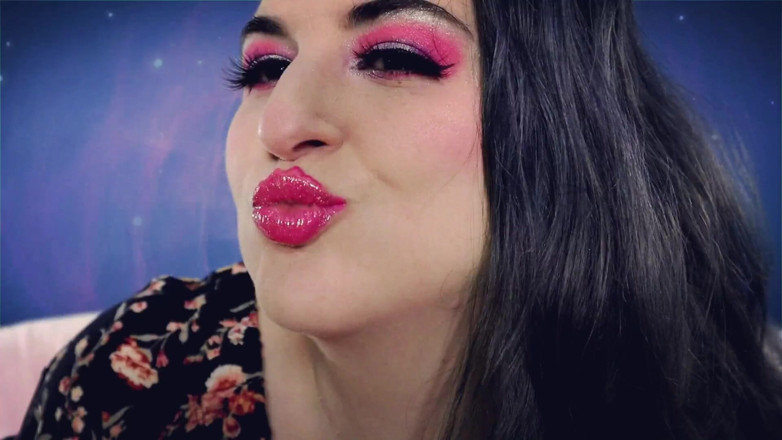 goddessjoules: Růžová rtěnka na plexiglass Asmr