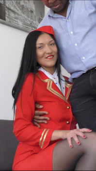 Russian Air Hostess Vanessa Take BBC Fucking