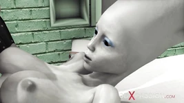 Alien wanita di penjara dientot habis-habisan sama gadis kontol hot