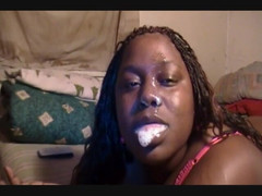 Da Sex Addicts: La bbw nera viene scopata in faccia e coperta di...