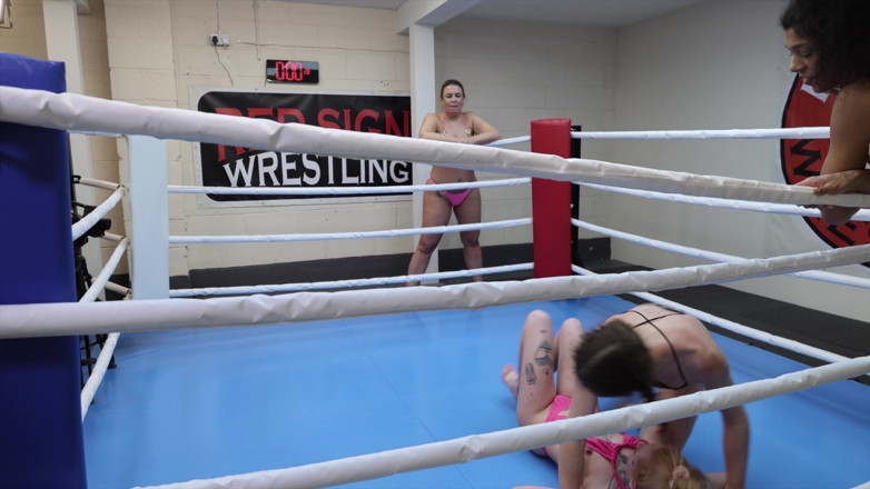 Red Sign Wrestling: Tag Team Lila Storm &amp; Maisie Lewis Vs Sabrina Jade &amp; Cece...