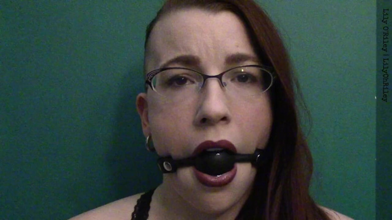 Lily O'Riley: Ballgag Staring