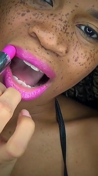 Powerless Against Fuchsia Lips- Pink Lipstick Fetish with Goddess Rosie Reed Mesmerizes You Into Lipstick Slavery- 1080p HD