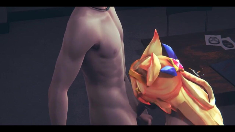 HentaiTubes: Lol Hentai - Ahri Star Guardian pijpbeurt - Japanse Aziatische manga anime...