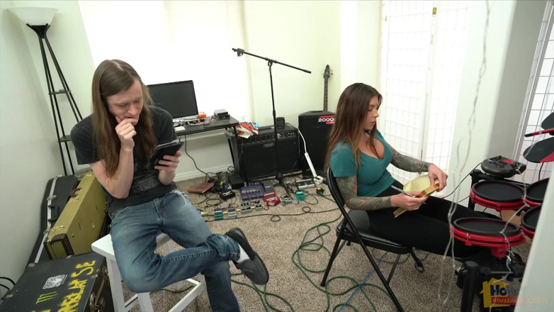 Horny Household: Sexy Drummer Chick Becomes Anal Sex Muse