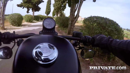Private.com: Biker Anna Polina ready for a hardcore anal and DP...
