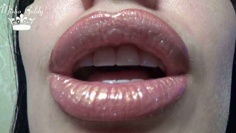 Goddess Misha Goldy: Lip gloss fetish &amp; worship