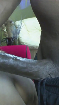 A very fat black woman with a big ass gets fucked by a black stud