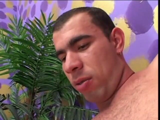 Shemales Tales: Wellustige latina tranny slurpt en zuigt een grote blanke lul