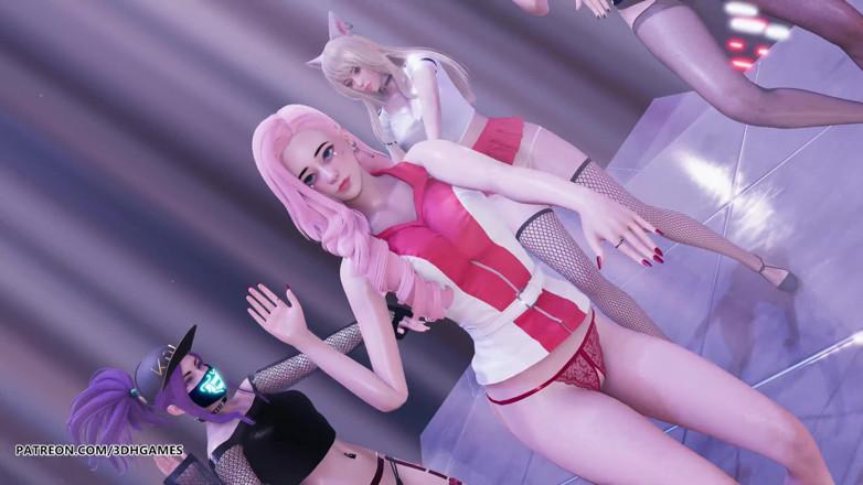 3D-Hentai Games: [MMD] T ara - tarian bugil ahri kaisa seraphine dengan tarian...