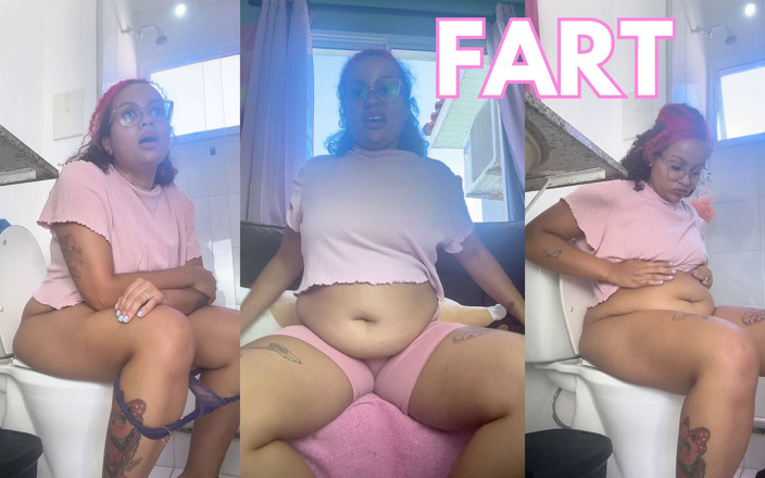 Cutiepiie Chubby: 牛乳を食べた後のおなら爆発 不耐症のぽっちゃり女の子が膨れて詰め込まれる