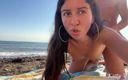 KattyWest: Seks penuh gairah sama cewek cantik di pantai, crot di...
