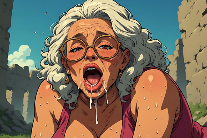 AI Porn: Ältere frauen blowjob-kunst