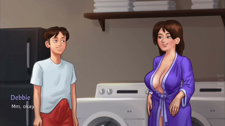 Xr Gamer: 애널에게 인생 최고의 젖탱이를 주는 Debbie - Summertime Saga 게임플레이